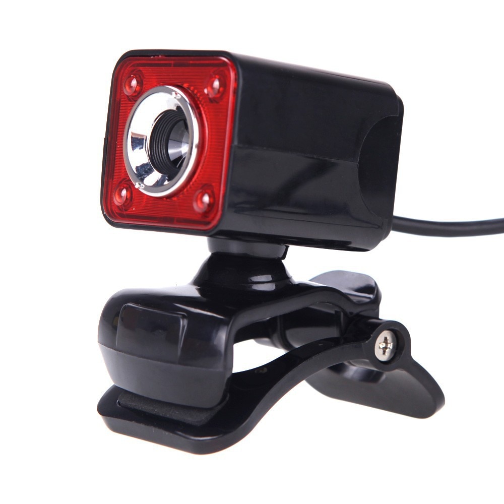 Elleverandør salg  a862 high-definition night vision computerkamera bygget -in 10 m akustisk absorptionsmikrofon 4l: Sort rød