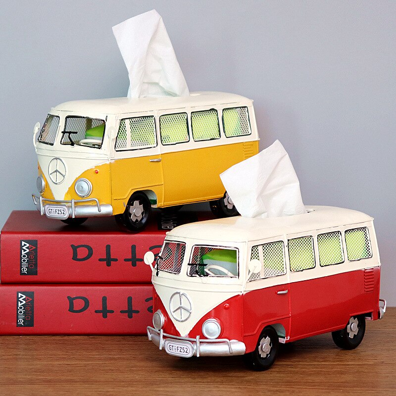 Amerikaanse Retro Creatieve Servet Lade, Tissue Box, Auto, Bestelwagen, Bus, bar Restaurant Hotel Thuis Woonkamer Decoratie Ornamenten