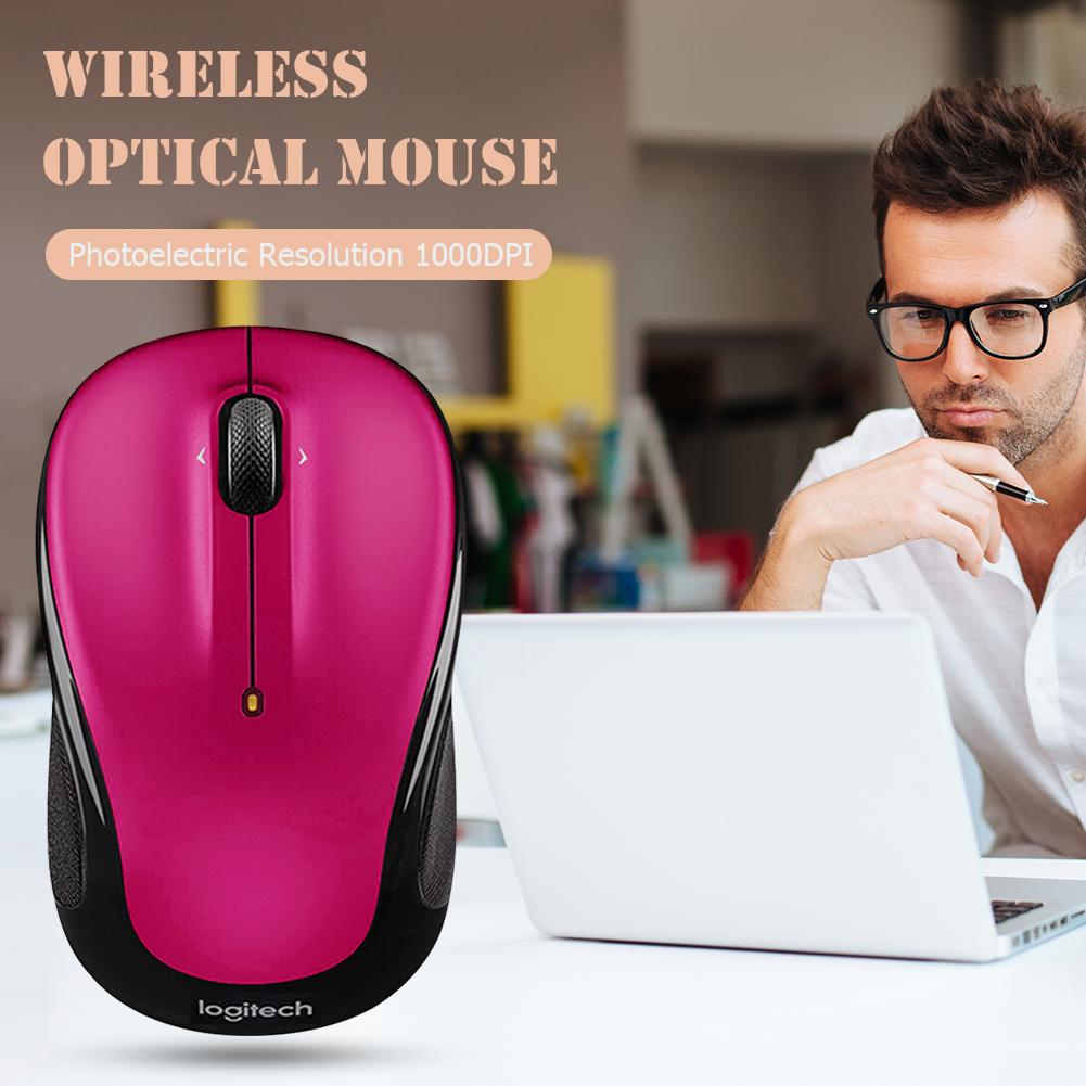 Logitech M325 3 Knoppen Usb Draadloze Muis Voor Laptop Kantoor Computer 1000Dpi 2.4Ghz Unifying-ontvanger Ergonomische Optische Muizen