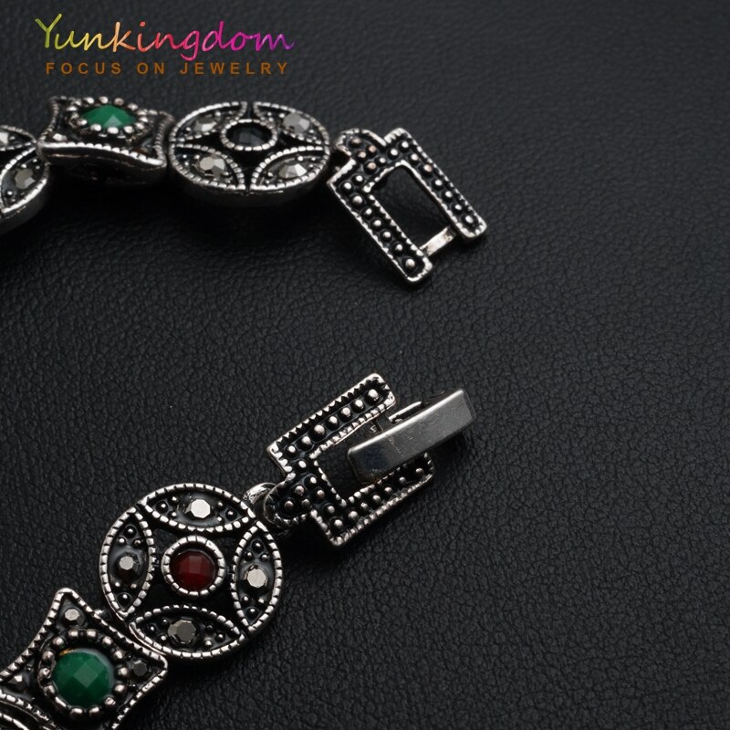 Yunkingdom Bohemian Etnische Sieraden Wit Goud Kleur Resin Armbanden Voor Vrouwen Armbanden YUN0584