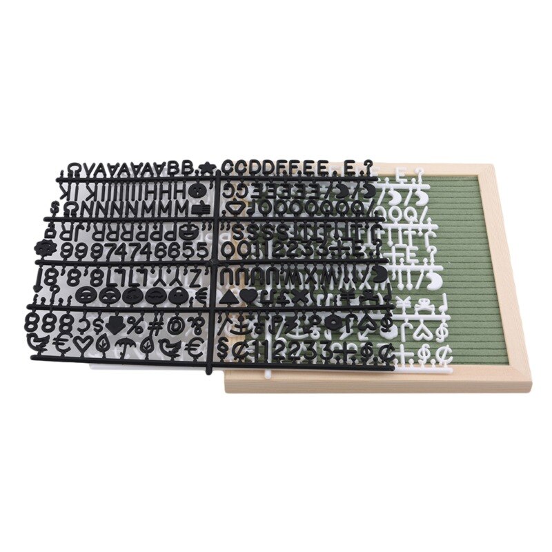 460 Letter Board Handmade Felt Decoration Message Board Can Change The Symbol Number Home Office Message Board Decor: Green
