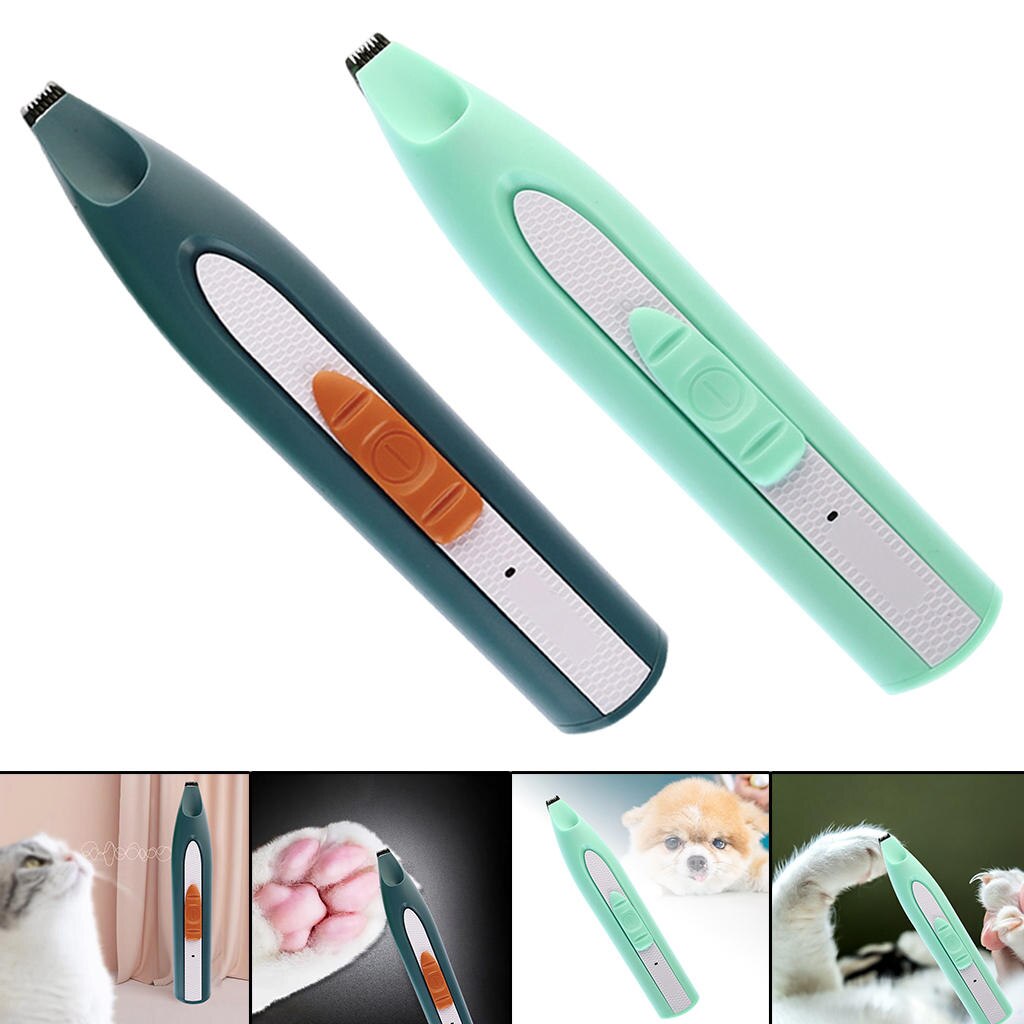 400mAh Mini Hund Katze Haar Schermaschinen USB Rechargable Trimmer Rasierer Geräuscharm Werkzeug für Zehen Pfote Pads