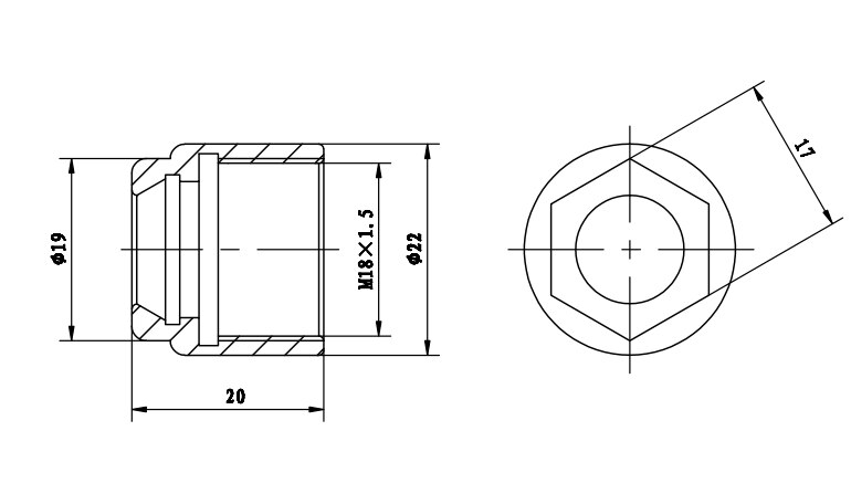 OZ8 tuerca M18x1.5
