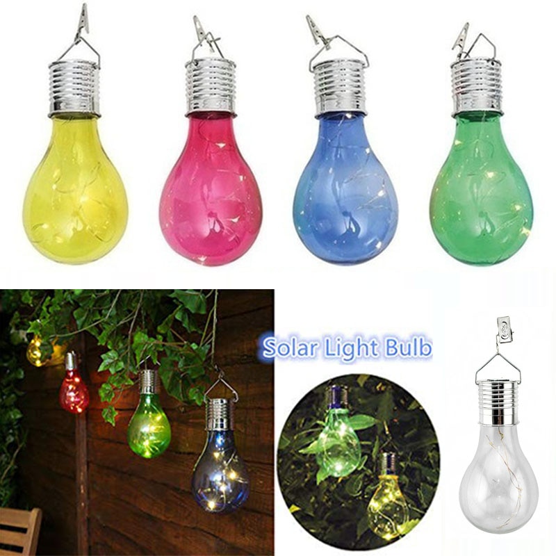 Draagbare Opknoping LED Solar Light Bulb Lamp Outdoor Waterdichte Tuin Licht Feestverlichting Thuis Bar Bruiloft Decoratie