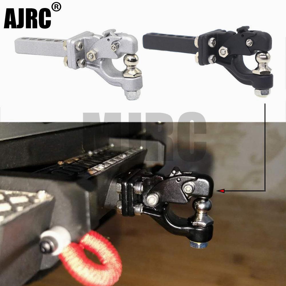 Ajrc rc bil metall dragkrok dragkrok mottagare för 1/10 rc crawler traxxas trx 4 trx -6 g63 axial scx 10ii 90046 d90 uppgraderingsdelar