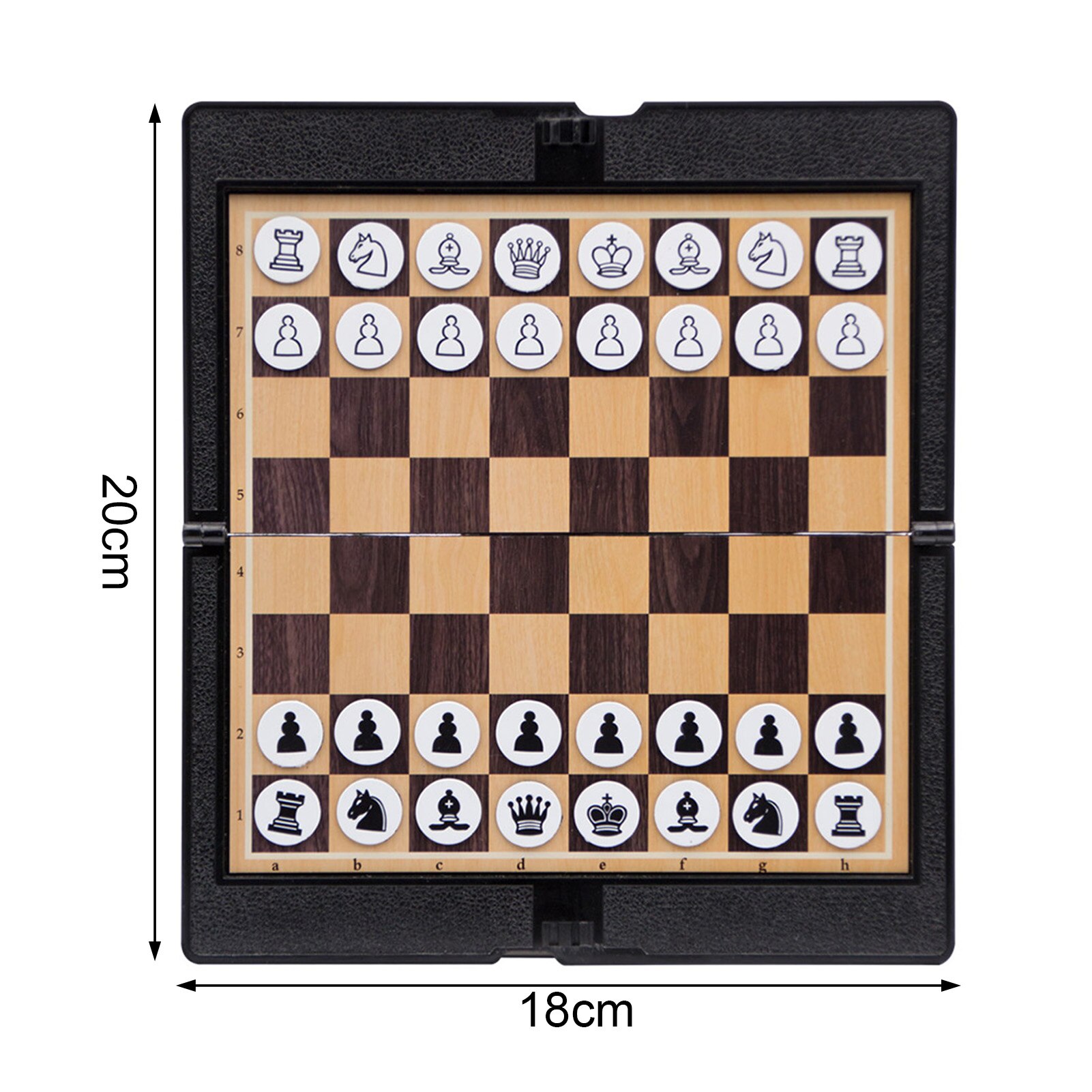 Magnetic Chess Set Folding Foldable Portable Classic Strategy Game Chessboard Crafted Chess Pieces Party Travelling Game Toy
