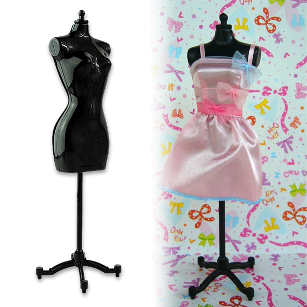 1PCS Black 22CM Model Stand For Doll Clothes Popular Display Holder For Toy Doll Clothes Gown Mini Stand Mannequin Model