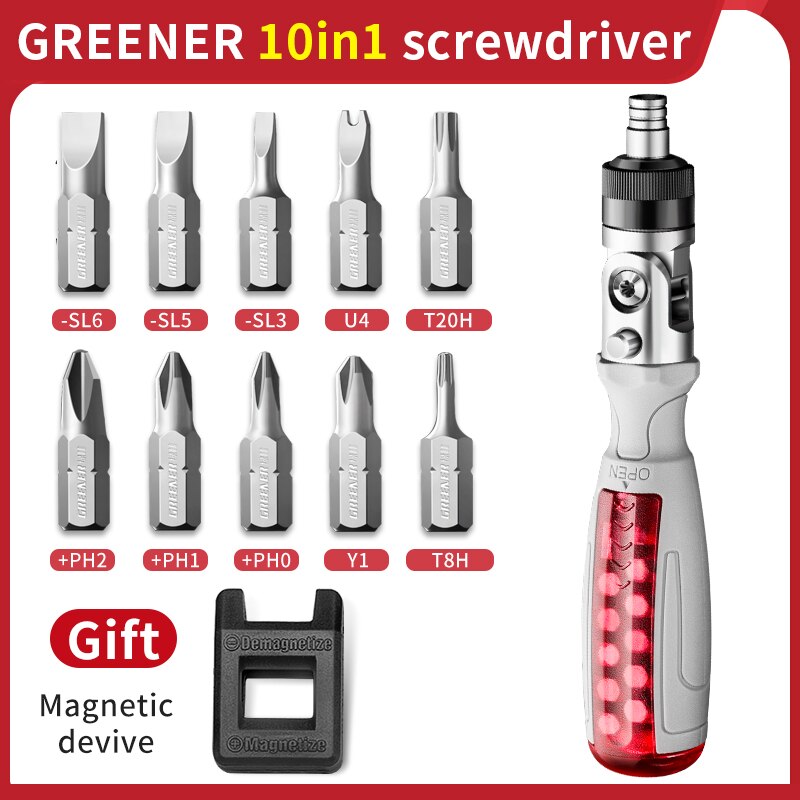 Kit de tournevis de précision pour iphone, Kit d&#39;embouts de tournevis électriques, Tri-Wing Torx pour ordinateur, réparation: 10 in  1