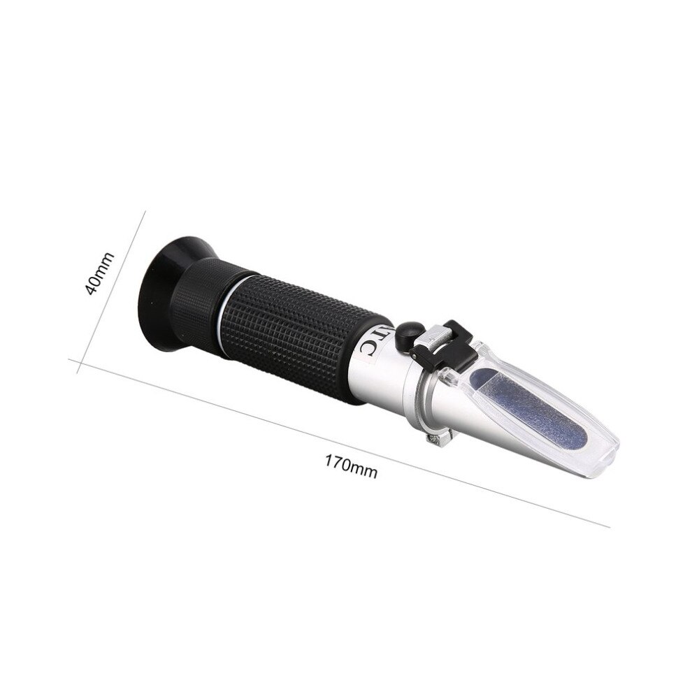 Handheld Refractometer 0-32% Suiker 0-28% Zoutgehalte Concentratie Optische Wijn Inhoud Meter Mini Atc Meten Tester