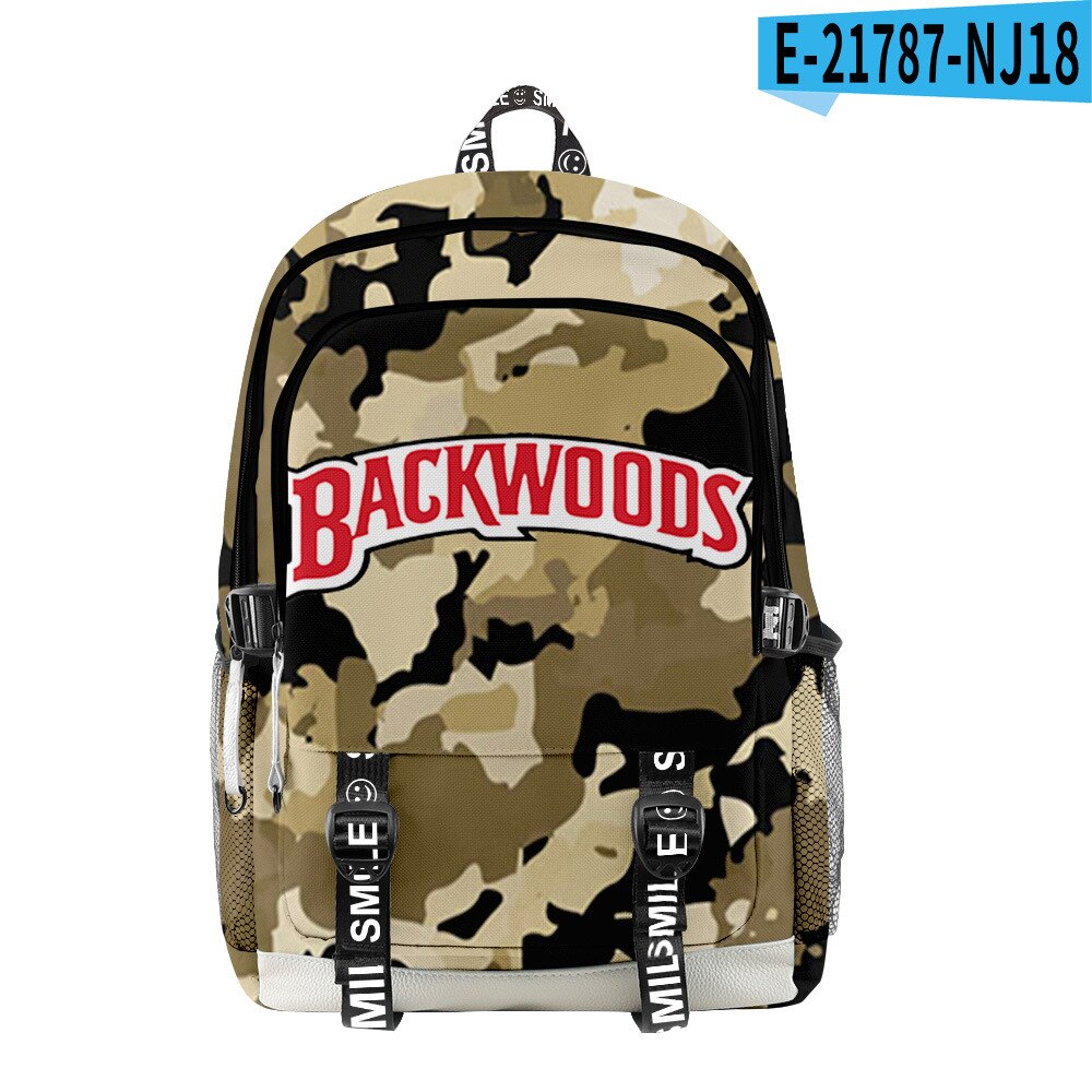 Backwoods 3d Printed Backpack School Student Casual Book Backpack Laptop Bag: P