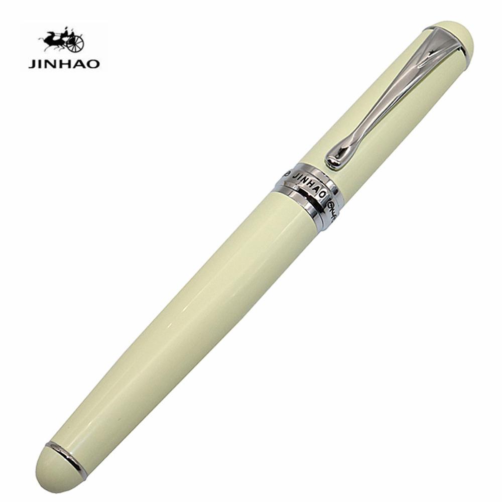 Jinhao X750-pluma estilográfica de Iraurita, suministros escolares de oficina, para estudiantes, varios colores: Milky