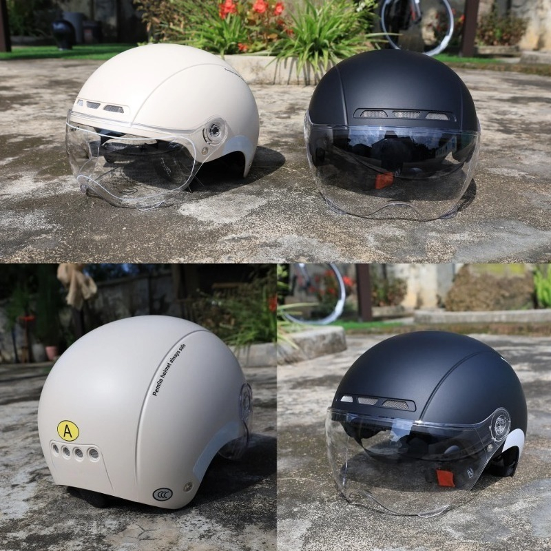 Casco con gafas para patinete eléctrico, pegatina reflectante para bicicleta de montaña o carretera, para adulto