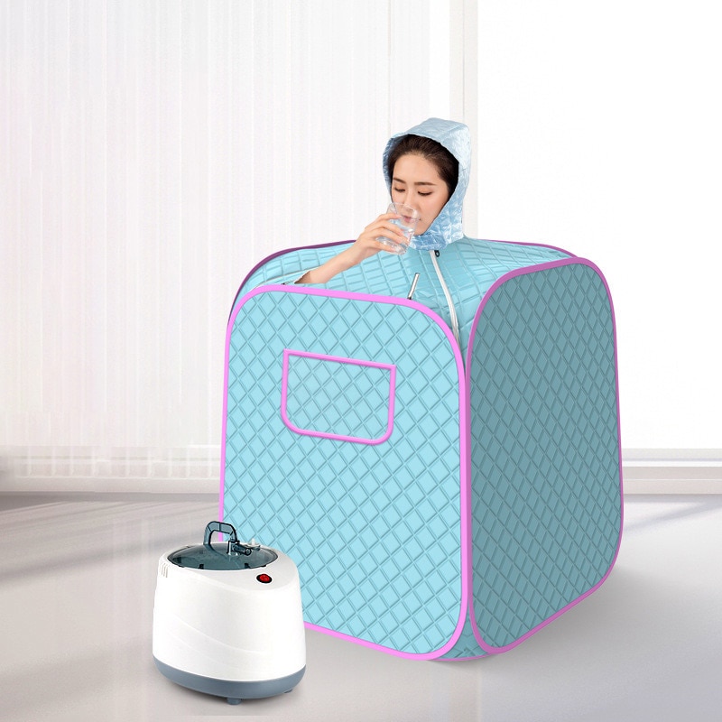 Portable Steam Sauna Room Machine Bath Spa Relax Beneficial Skin Lose Calories Weight Skin Healthy Household Sauna Steaming Set