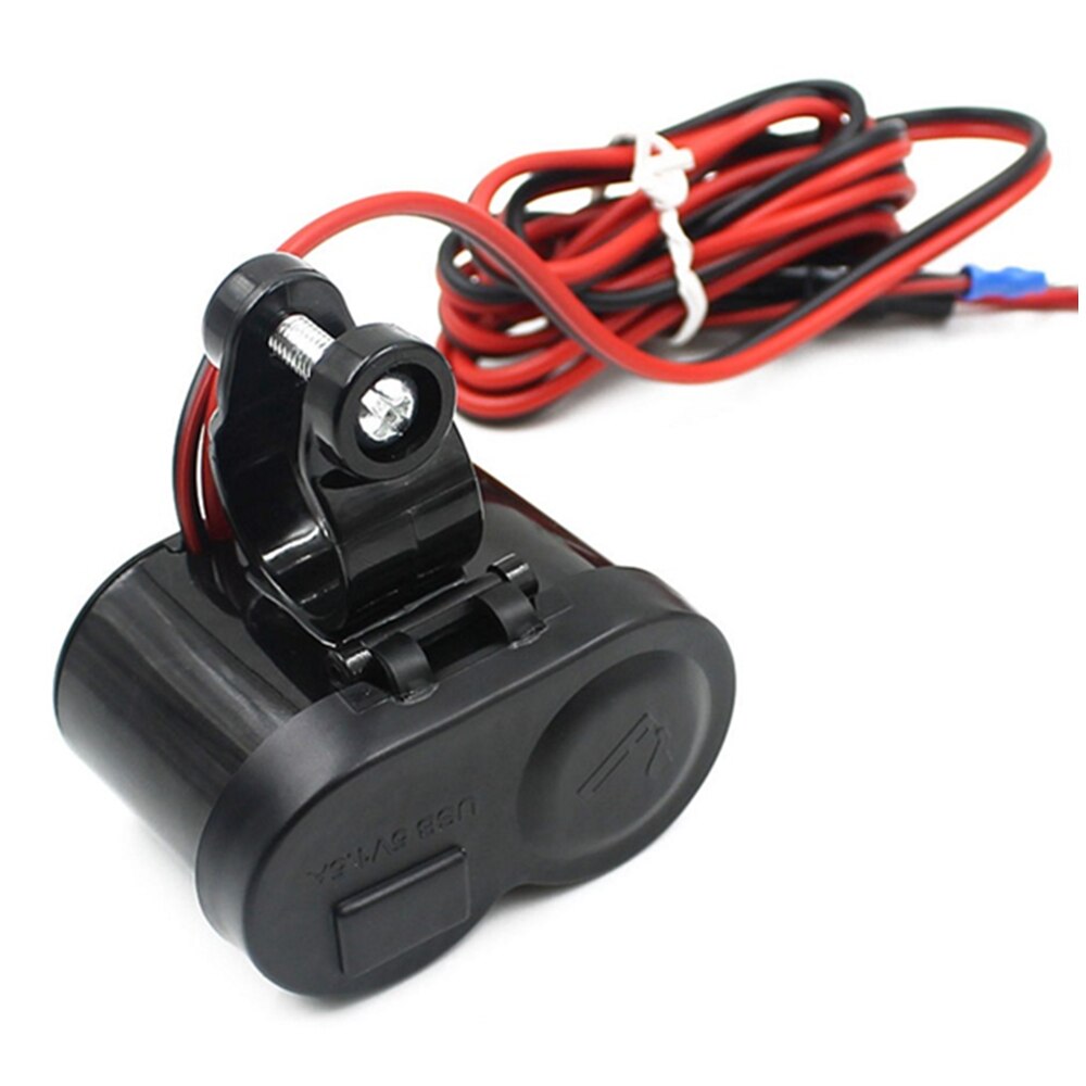 Usb 12 V Kuip Mount Sigarettenaansteker Voor Motorfiets Stuur