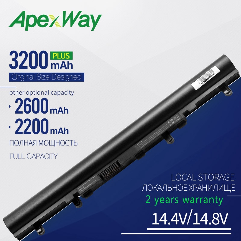 Apexway 14.8V Laptop Batterij Voor Acer Aspire V5 E1 V5-171 V5-431 V5-431G V5-471 V5-531 V5-571 V5-571PG V5-551-8401 AL12A32