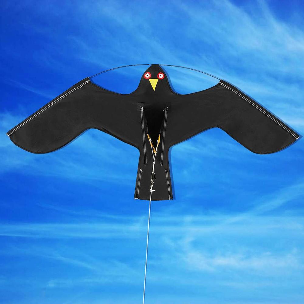 Emulation Flying Hawk Bird Scarer Drive Bird Kite For Garden Scarecrow Yard Home