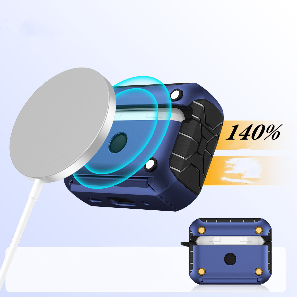Secure Lock Clip Oortelefoon Case Cover Voor AirPods Pro 2e Generatie Schokbestendig Case Voor AirPods 4 Pro 2 Met Telefoon houder