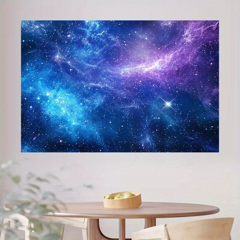 1 piece of cosmic galaxy background cloth with starry sky and nebula - vivid deep space photography background