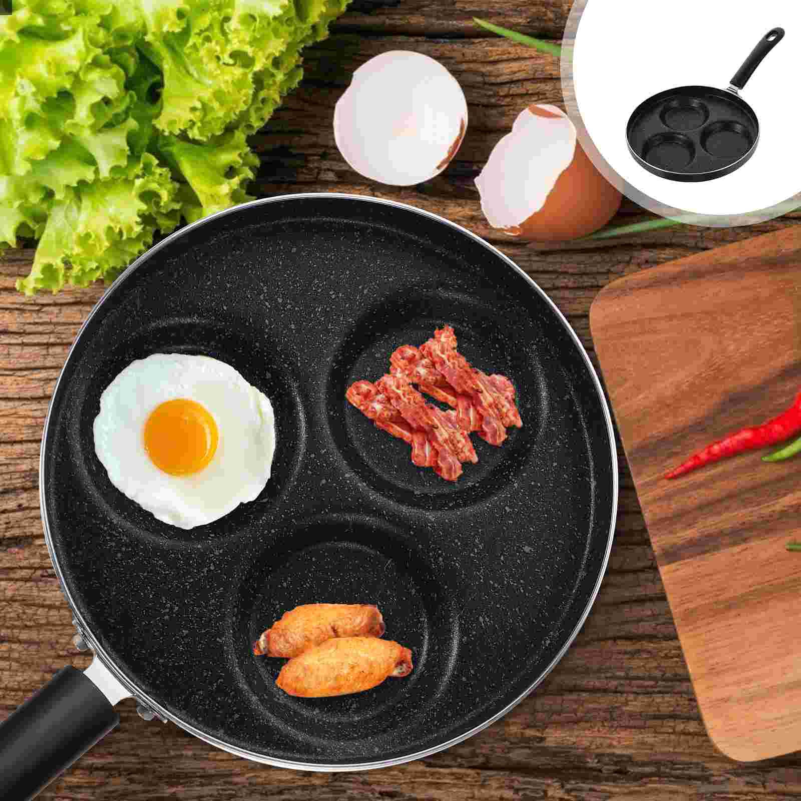 1pc Household Durable Egg Frying Pan Egg Cooker Pan Non-stick Egg Cooking Tool: 39x22.5x3.5cm