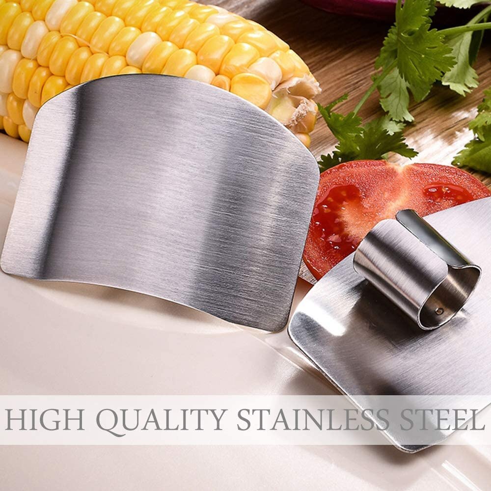 Finger Guard For Cutting Kitchen Tool Stainless Steel Finger Protector Adjustable Safe Slice Tool Cooking Gadgets