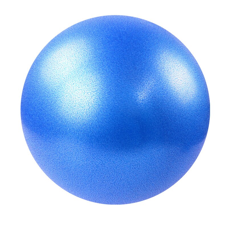 Tyk eksplosionssikker yoga pilates bold 25cm hvede rør kugle mave holder bold lille fitness bold  /70: Blå