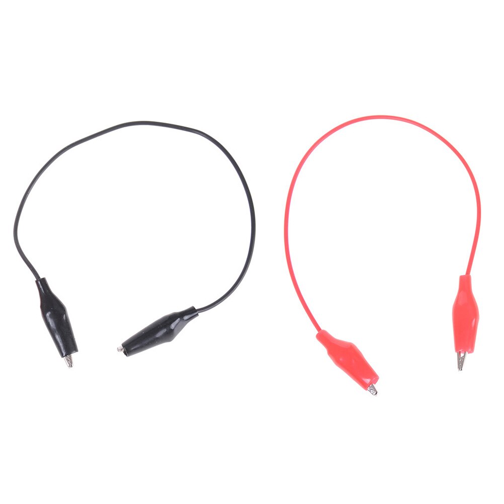 5/10 stk 25cm lang krokodilleklemme til bananstik testkabel til multimeter