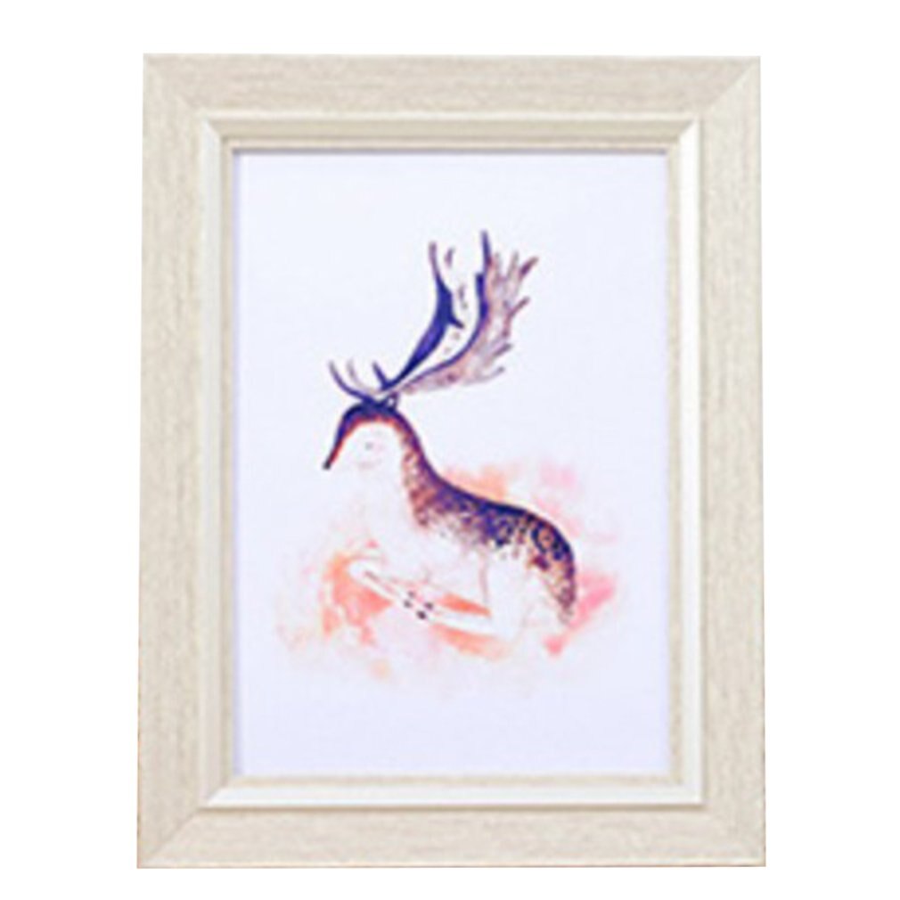 Modern Simple and Fresh Photo Frame Set Up 5 Inch 6 Inch 7 Inch 8 Inch 10 Inch A4 Wall Picture Frame Photo Frame: Linen white 8inch