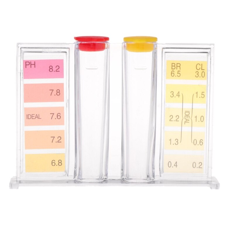 1 set ph klor vatten test kit simbassäng akvarium tillbehör testare