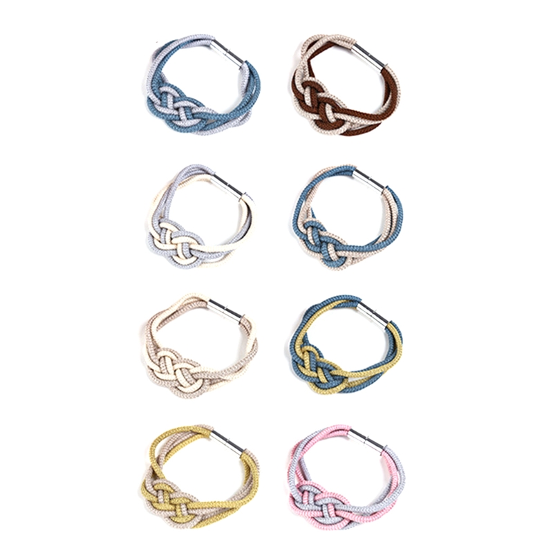 Magnetic Curtain Tieback Buckle Strap Cotton Rope with Holdbacks Magnet for Home Office Curtain Clip Rod Accessories