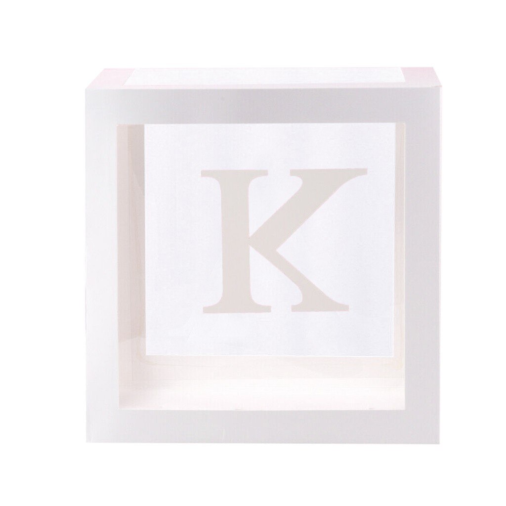 Beste produkte Buchstabe A-Z transparent Boxen Kind Geburtstag Baby Dusche Party Dekoration unterstützung: K