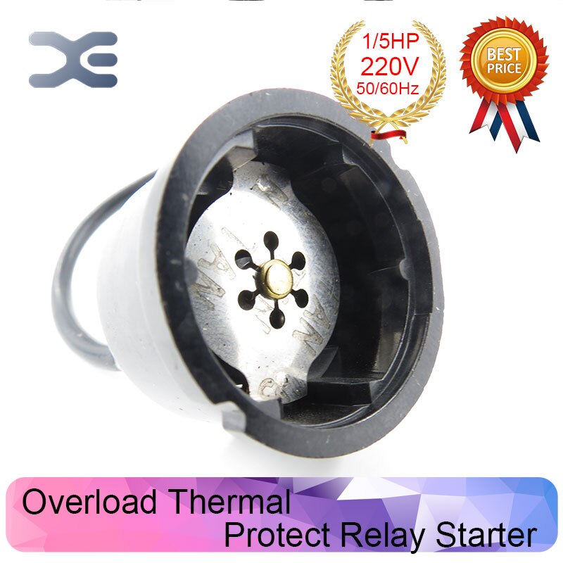 Refrigerator Compressor 220V 150W 1/5 HP Overload Protector Refrigerator Refrigerator Spare Parts