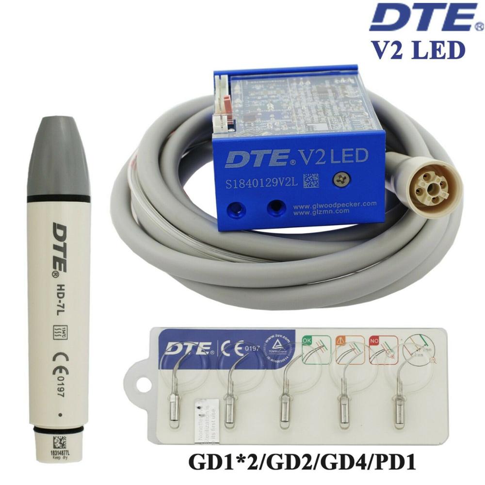 Original Woodpecker Dental Ultrasonic Piezo Scaler Handpiece Detachable LED Handpiece DTE HW-5L/HD-7L UDS-N2 LED/DTE V2 LED