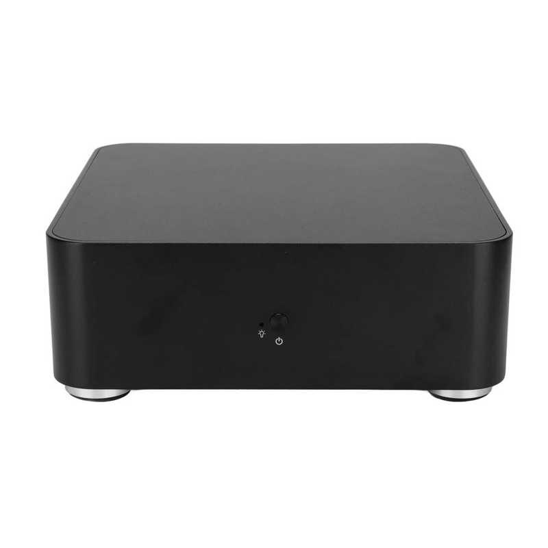 Boîtier HTPC en alliage d'aluminium, pour ordinateur de bureau, maison, hôtel, Mini ITX, Dissipation thermique