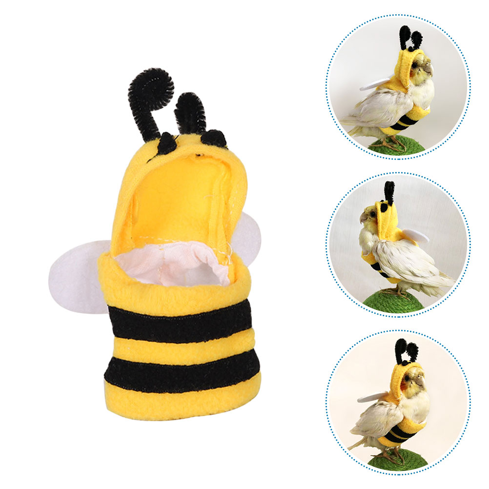 2pcs Warm Bird Clothing Small Parrot Clothing Parrot Clothes Polyester Bird Costume