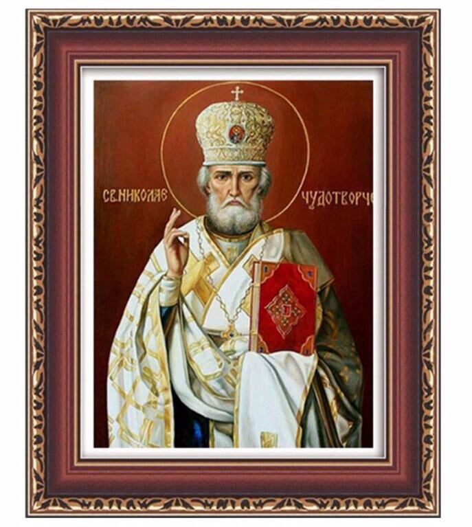 Pintura de diamante 5D DIY con icono religioso, decoración del hogar, bordado de diamantes, cuadro de diamantes de imitación cuadrado de estilo clásico