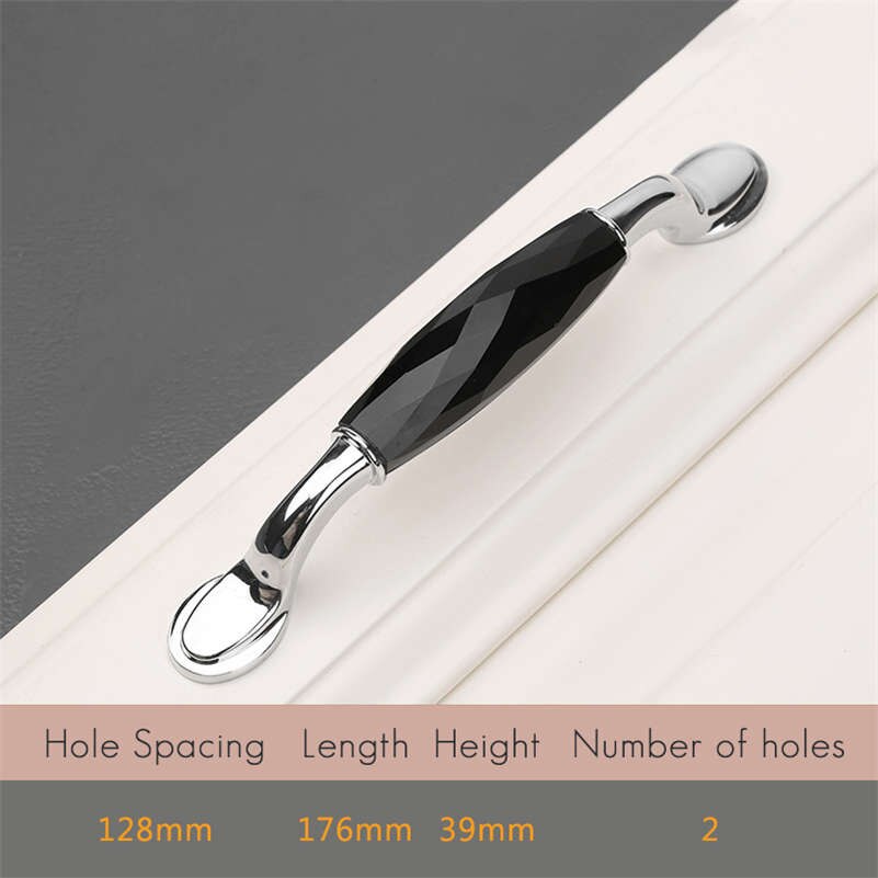 Amerykańnarty prosty styl klamka kryształowy uchwyt szafki gałka szuflady uchwyty: 6