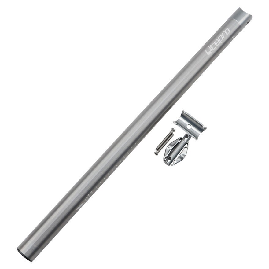 Litepro foldesykkel ultralett setepinne setestang aluminiumslegering 33.9 * 600mm setepinne seterør seterør 80g: Titan