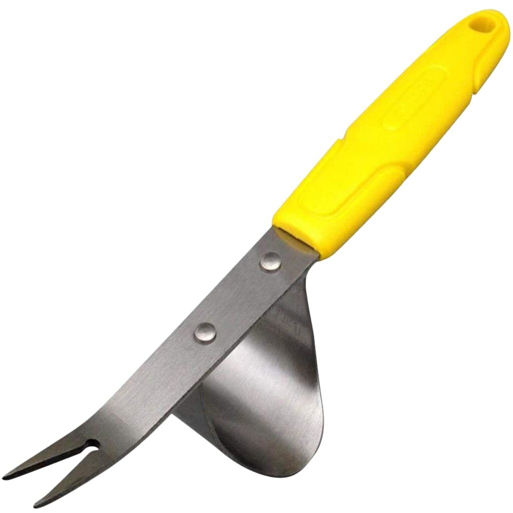 Desbrozadora manual de escardador de jardín, herramienta de desbarbado, herramienta de desbarbado, Extractor de deshierbe y cabeza de tenedor de jardín #0604sy30: Default Title