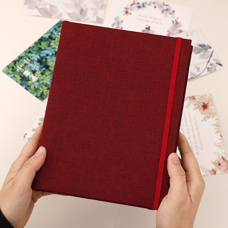 Leeq Fotoalbum, hardcover, ambachtelijke accordeon, stijl doe-het-zelf, 36 pagina's notitieblok, afstudeerfeest, verjaardag, jubileum, bruiloft, geschenken (pagina's, zwart
