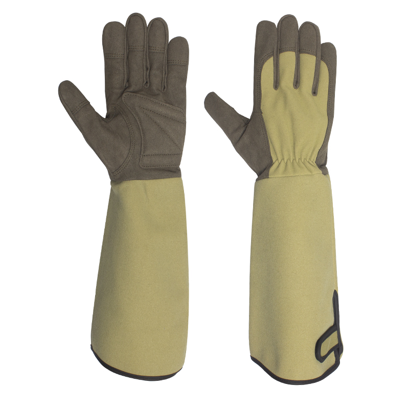 Lange Garten handschuhe Dornen sichere Handschuhe Rosen schnitt Garten handschuhe atmungsaktive Gartenarbeit shand schuhe zum Graben, Pflanzen, Beschneiden: L