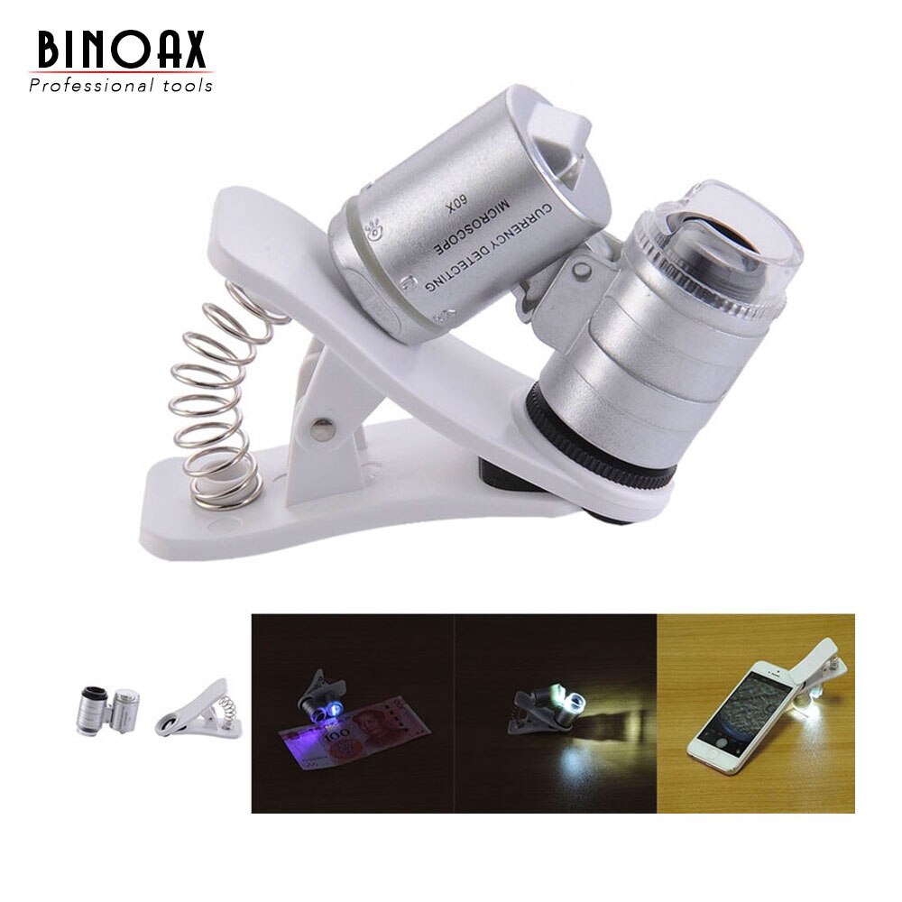 60x Zoomen Universal- praktisch Lupe Mikroskop Objektiv Lupe Mikro Kamera Für iPhone 6 5S 4S Samsung
