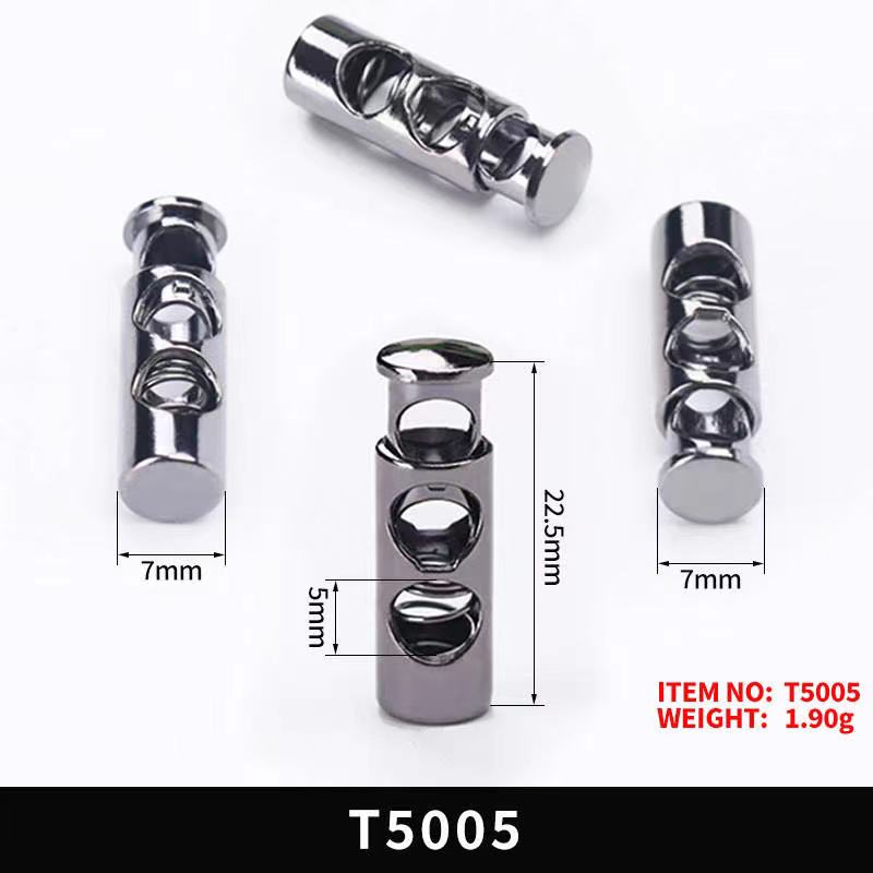 Plastic/Metal Toggle Spring Loaded Cord Locks Drawstring Rope Clip End Round Ball Sliding Fasten Button Lanyard Paracord Stopper: 30pcst5005