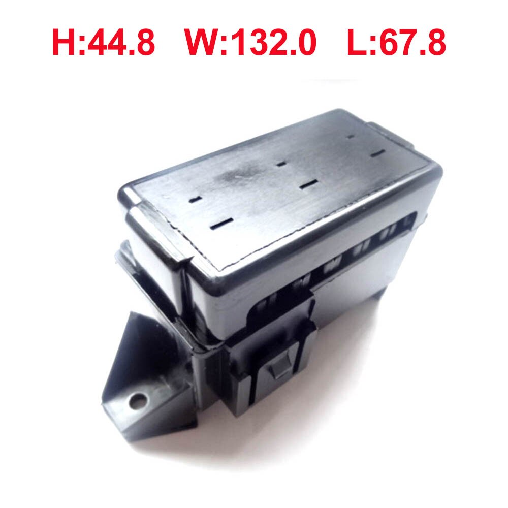 14 Way Black Car Seat Medium Relay Fuse Box Assembly with 28pcs Terminals Car Engine Compartment Insurance Holder Box Mounting