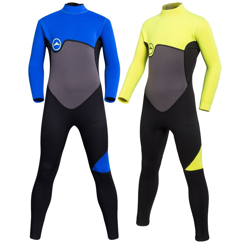 2mm Rubber And Nylon Material Children's Swimming Diving Surfing Suits Quick Dry Sun Protection Fitting One-piece Suit