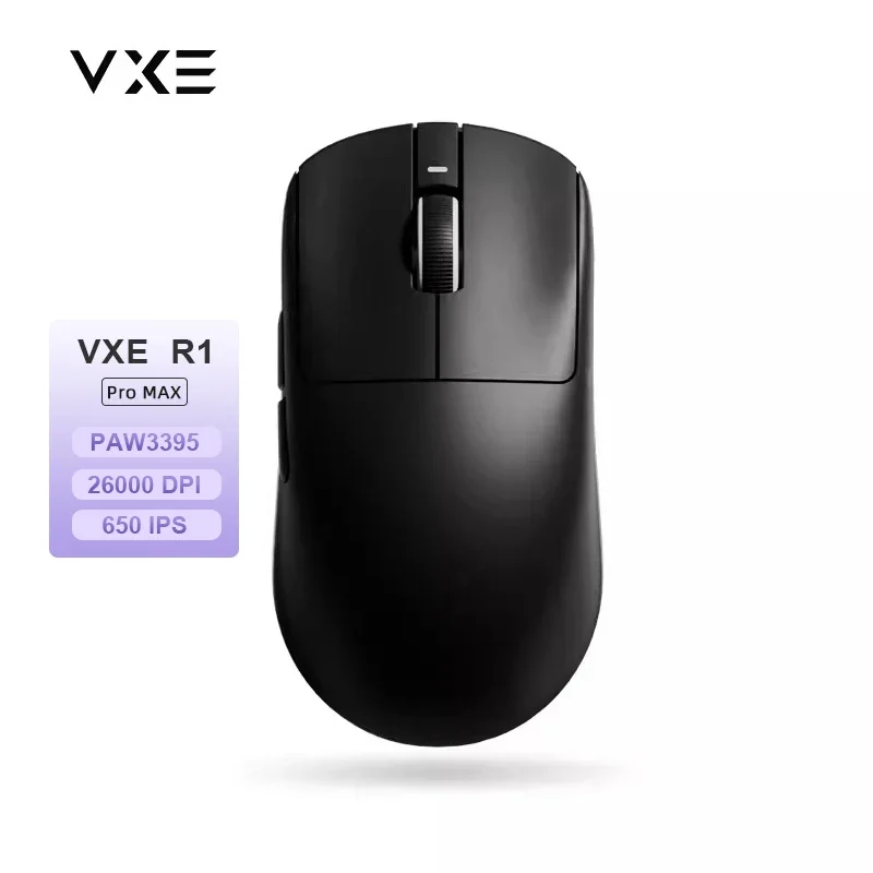 VXE Dragonfly R1 Pro MAX Wireless Lightweight Gaming Mouse PAW3395 26000DPI Low Latency 50G Accelerated Cable Gaming Mouse