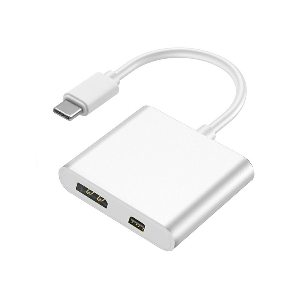 Type C Naar Dp Mini Hub Dp 4K * 2K Twee-In-een Docking Station Adapter voor Laptop Pc Voor Telefoon Macbook Hub