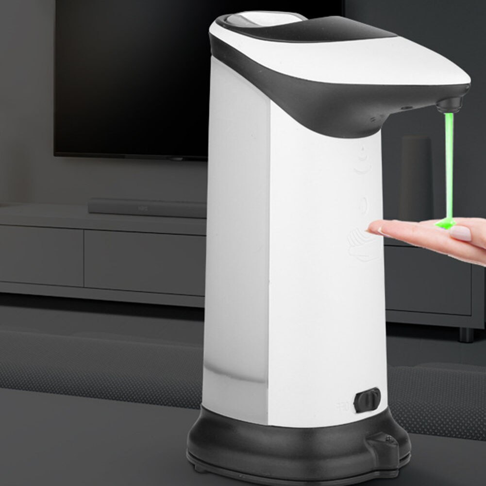 420ml Touchless Pump Automatic Large Capacity Soap Dispenser Liquid Bottle With Led Light Smart Sensor Kitchen Bathroom Tools