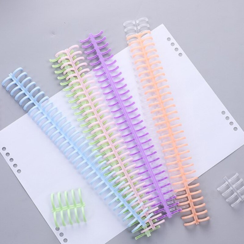 10 szt. 30 otworów kółka pierścień luźno-listkowa papierowa książka Album notatnik Spiral A4 Notebook Binding Clips