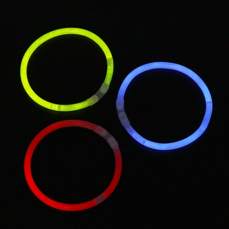 100Pcs Party Fluorescentie Light Glow Sticks Armbanden Kettingen Heldere Mix Kleur