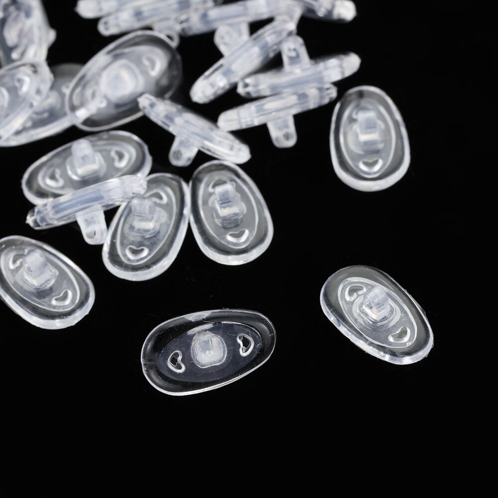 10 Paar Zachte Siliconen Bril Non Slip Neus Pads Nosepads Voor Leesbril Bril Eyewear Accessoires Geen Schroeven